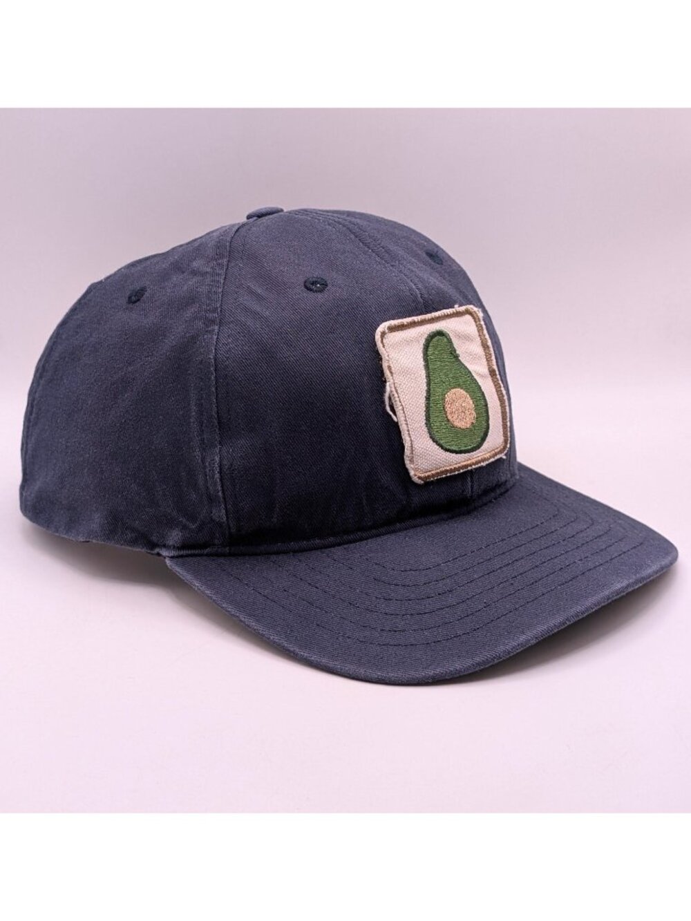 Mollusk Avocado California Trucker Baseball Cap Hat Snapback Navy Blue Unisex
